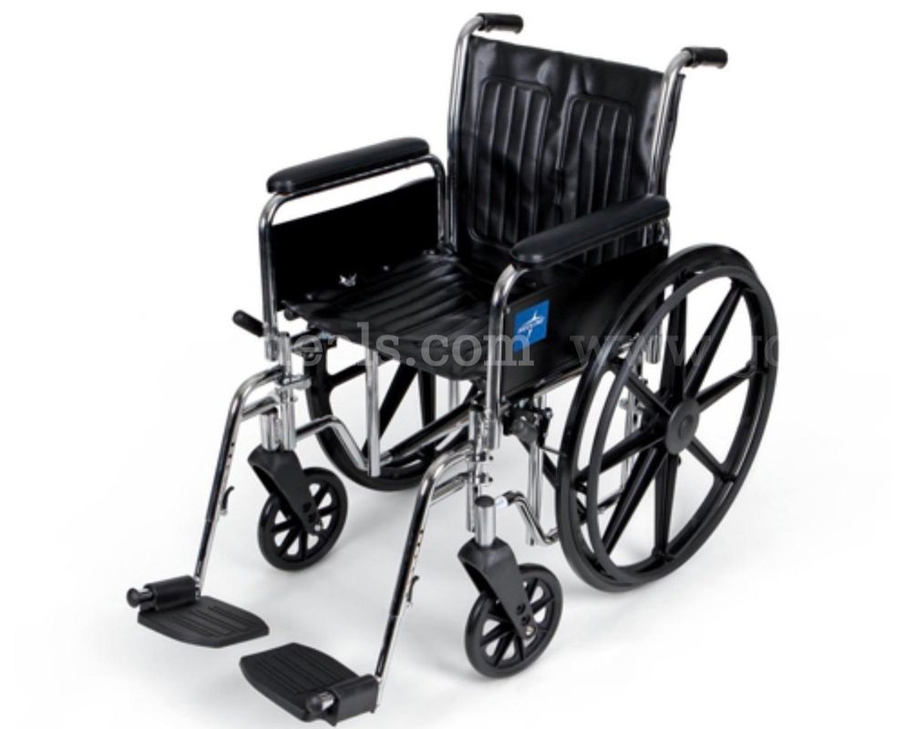 Medline Excel 2000 Full-Length Arms Swing Away Wheelchair