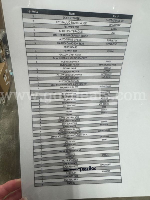 Various Automotive Parts