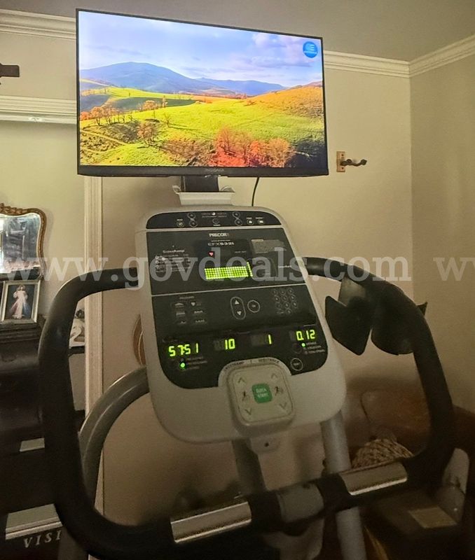 Precor elliptical with smart TV