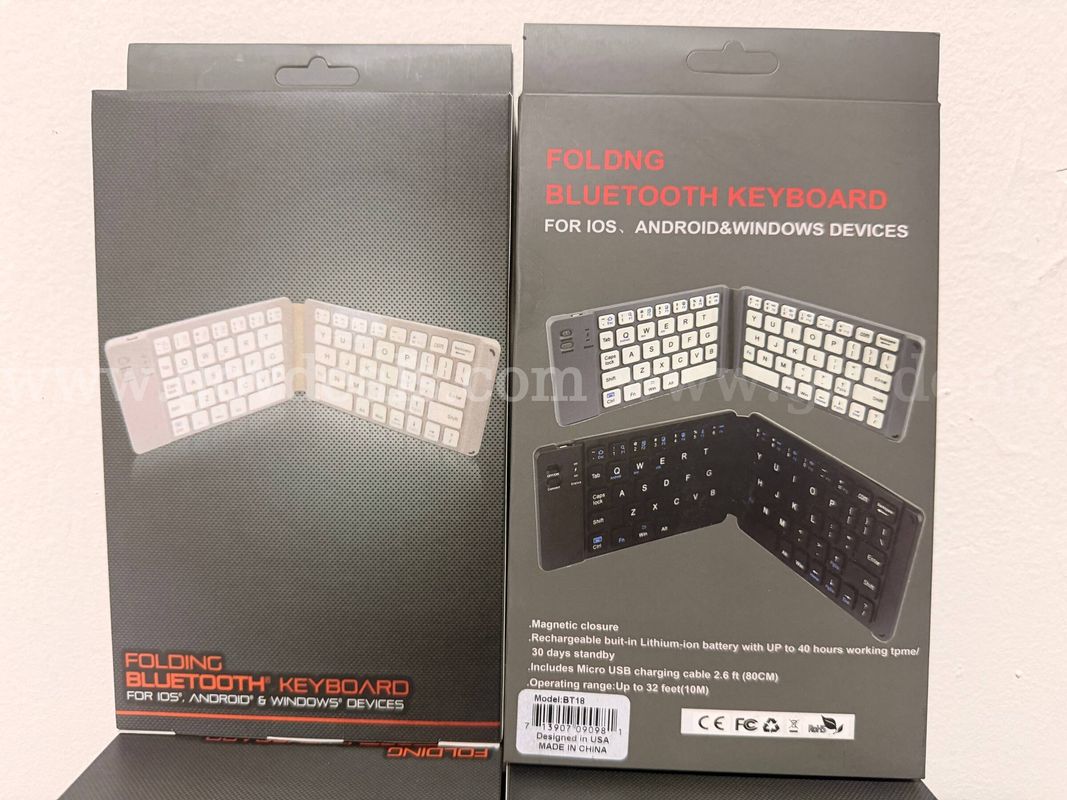 Lot of 12 Mini Folding Bluetooth Wireless Keyboards for iPhone Android Windows New