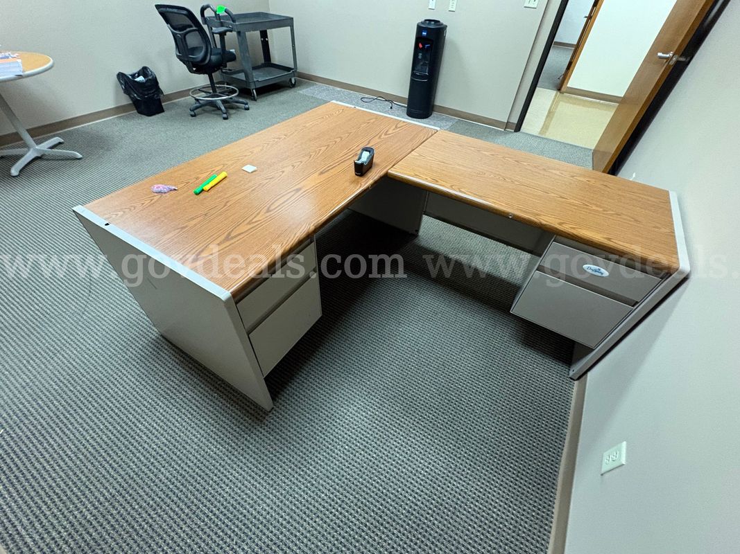 Desk , Water Cooler & Table Lamp