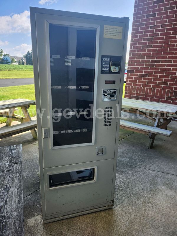 Vending machine that held various chips and candy bars.