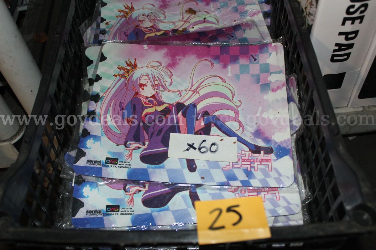 Brand new Sentai Filmworks Mousepad Aprox 9"X8", lot 60 mousepads