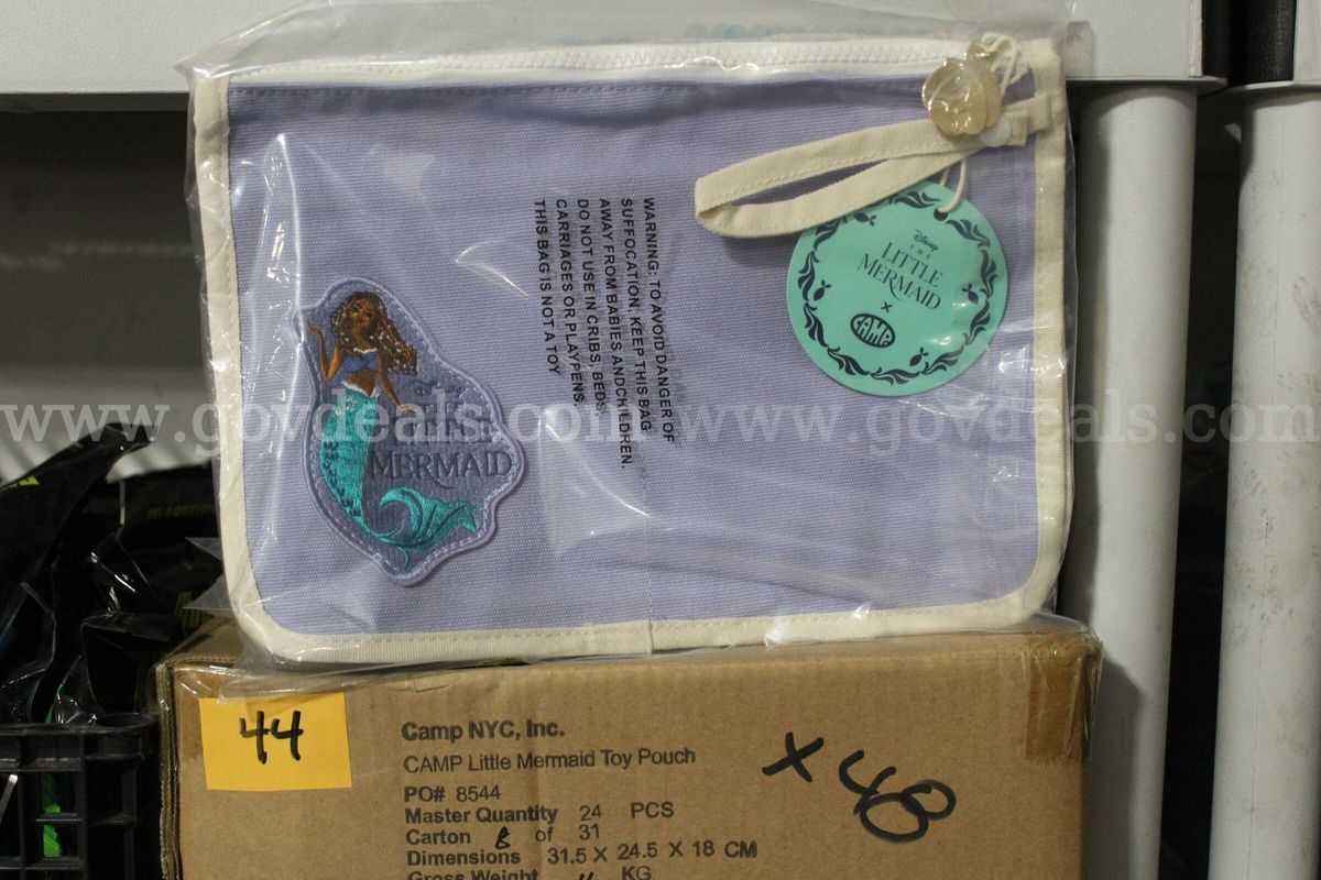 Brand New Disney's The Little Mermaid X Camp Collab Sequin Pouch