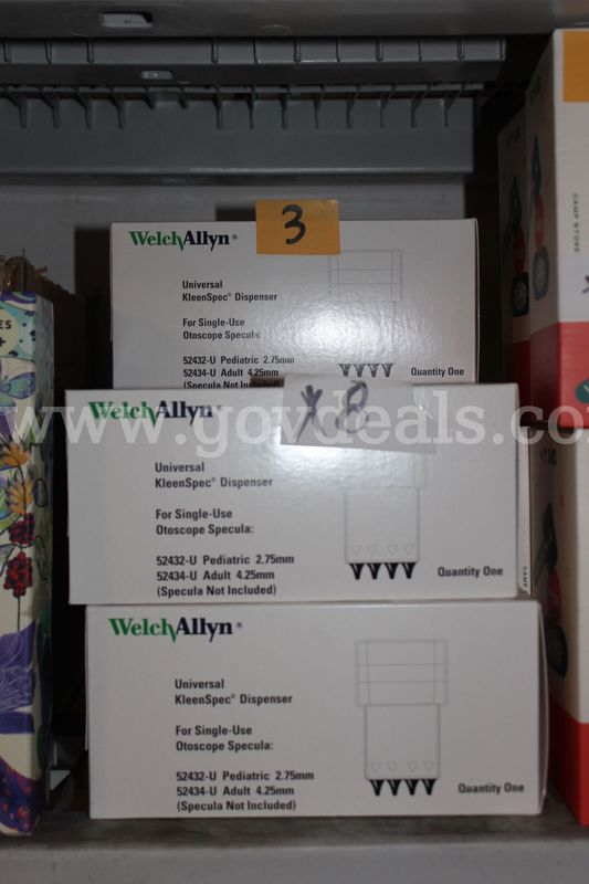 Brand New Welch Allyn Universal Kleenspec Dispenser, lot has 8 boxes.