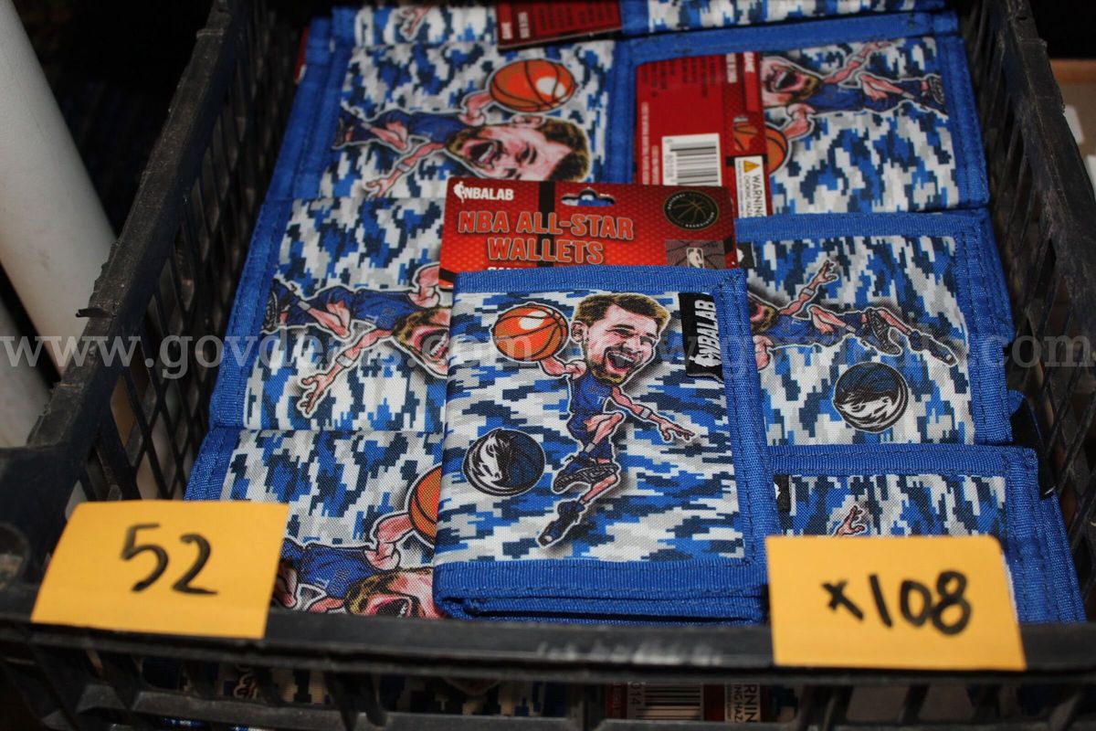 Nbalab All Star Wallets Dallas Mavericks #77 Luka Doncic Velcro Wallet White & Blue Camo Color