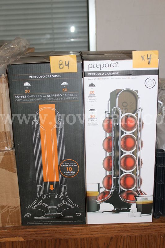 Brand New Prepara Vertuoso Carousel For 30-Coffee Capsules, Lot contains 4 units.