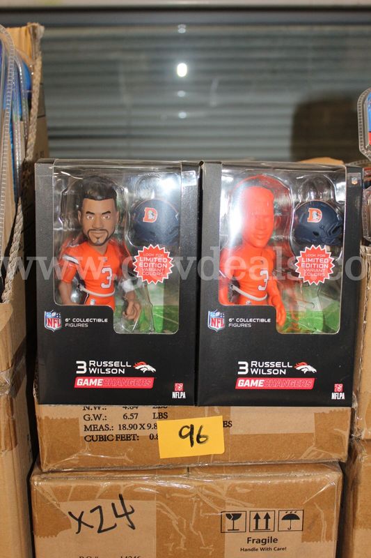 Excite Nfl 6" Collectible Figurine, Denver Broncos #3 Russell Wilson #8894, Lot contains 24 Units.