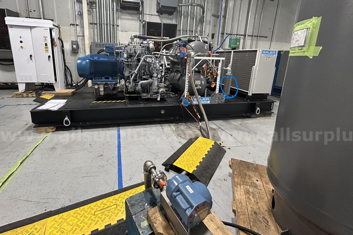 2023 Bauer Compressors mdl. H26.10 4-Stage Hydrogen Compressor (New)