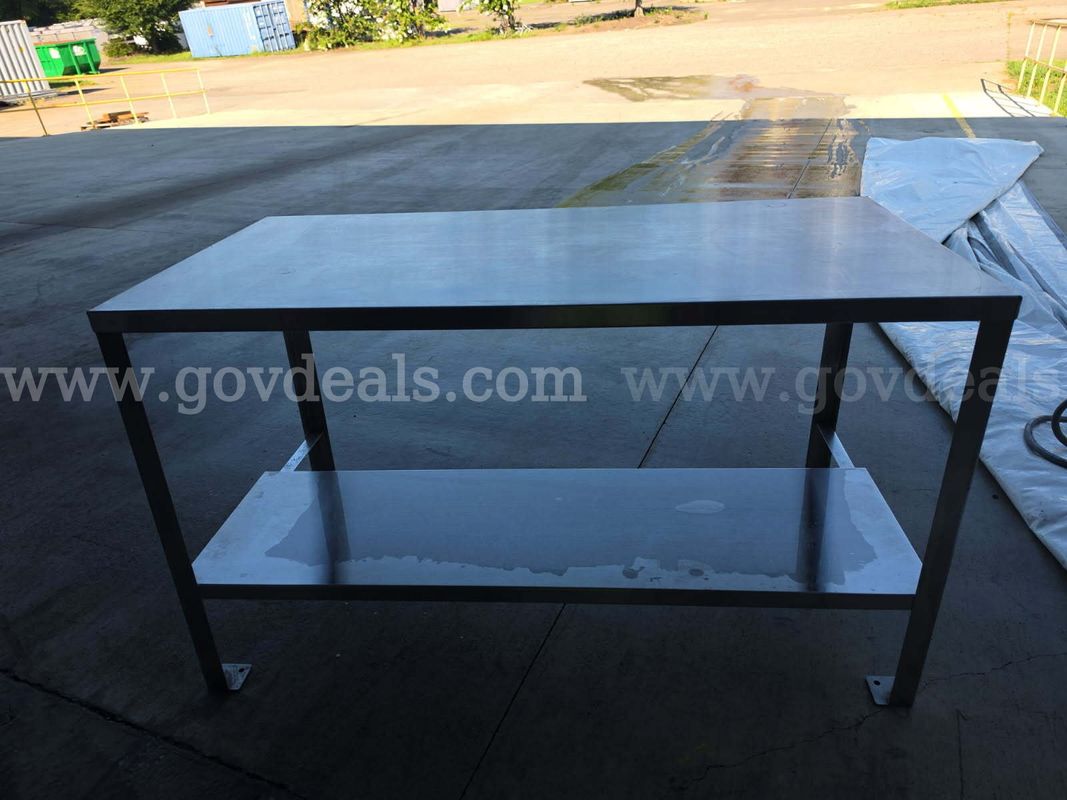 Steel Assembly Table with Bottom Shelf - 72 x 30" Commercial