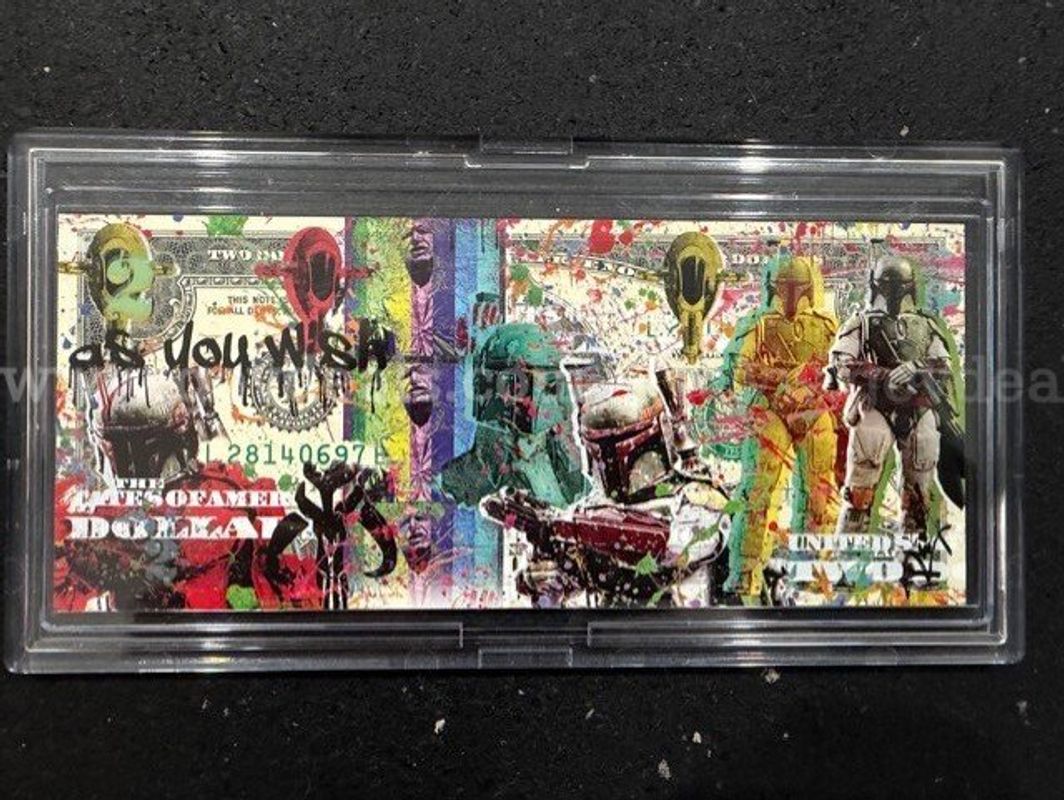 Hand Signed Rency Star Wars Art Note