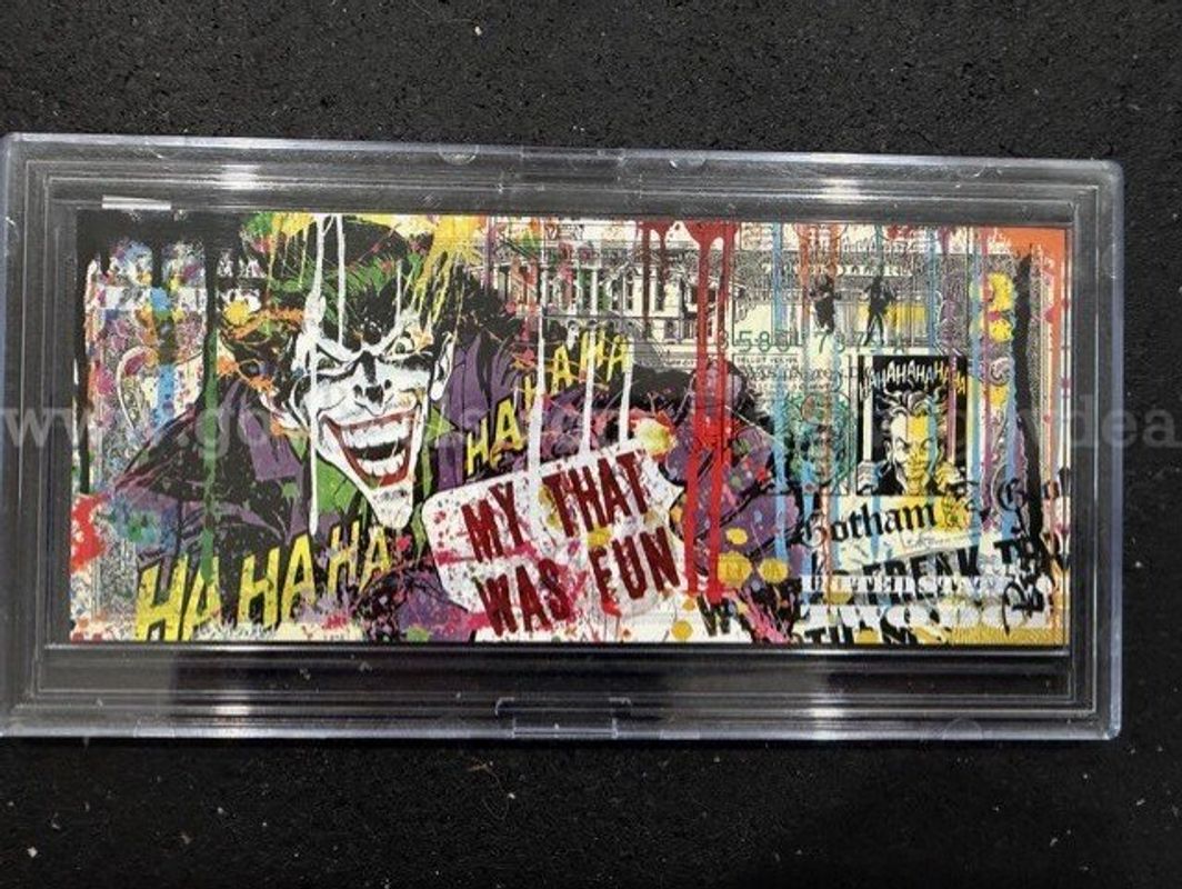 Hand Signed Rency Joker Art Note