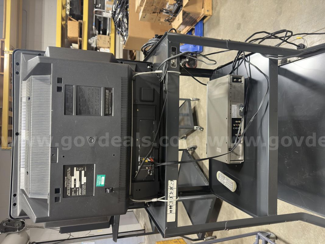 Lot of Assorted AV Equipment – TVs, Projectors, Mobile Carts