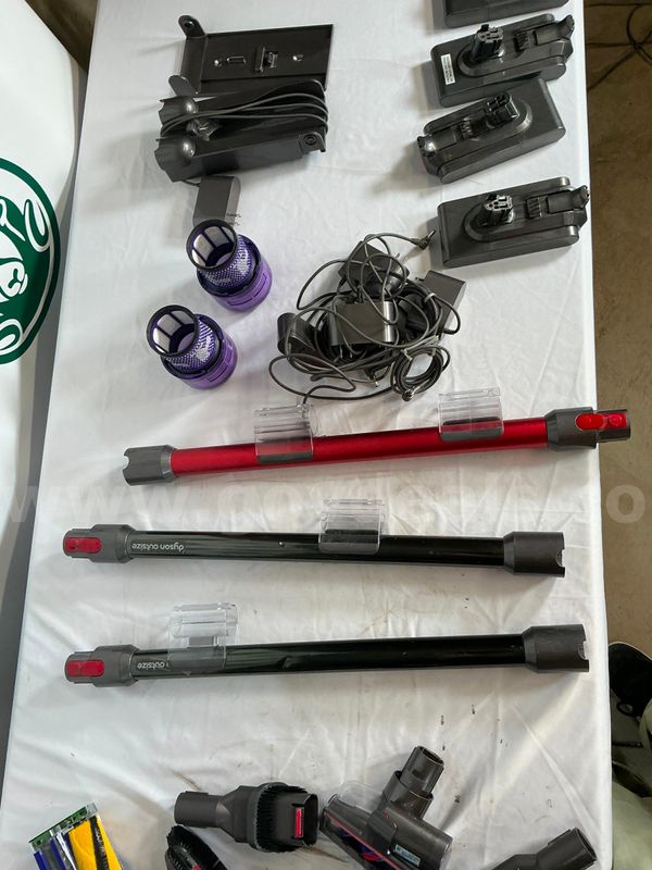 Box of Assorted Dyson Vacuum Parts