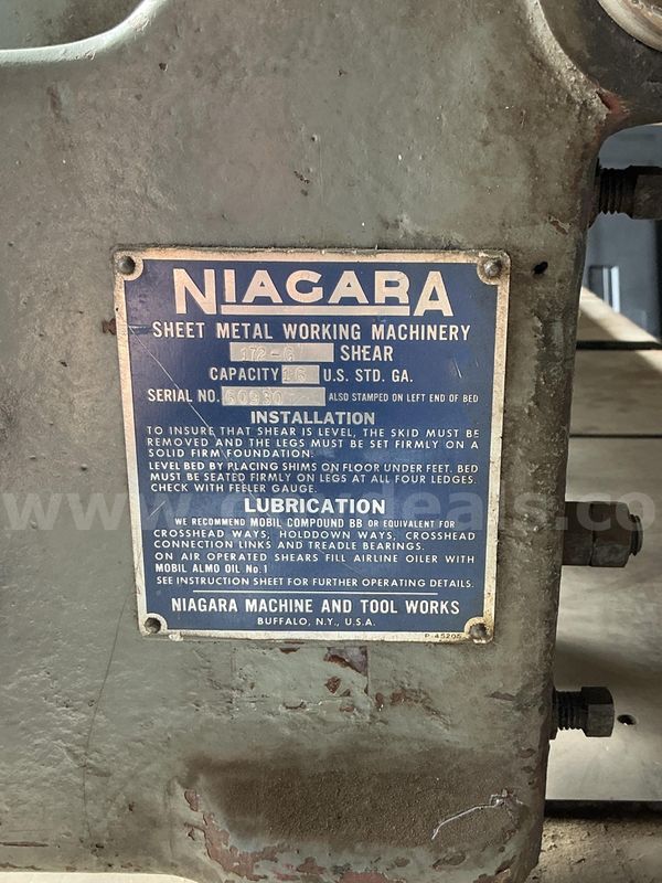 Niagara Sheet Metal Shear