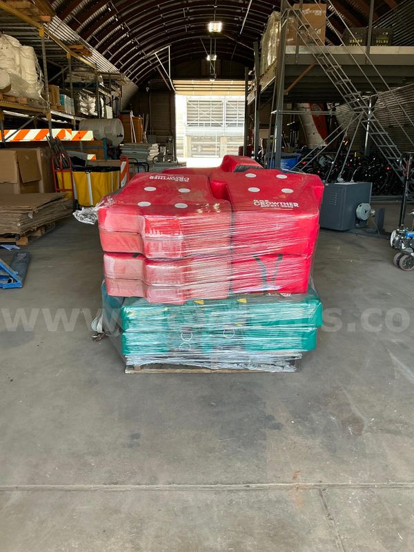 Pallet of Misc. Football Practice Pads