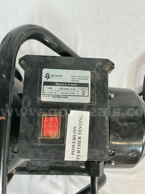 Green Expert 314052 Shallow Well Jet Pump