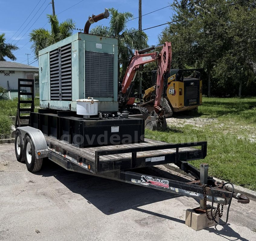 Cummins Power 150Kw Generator & Flatbed Trailer