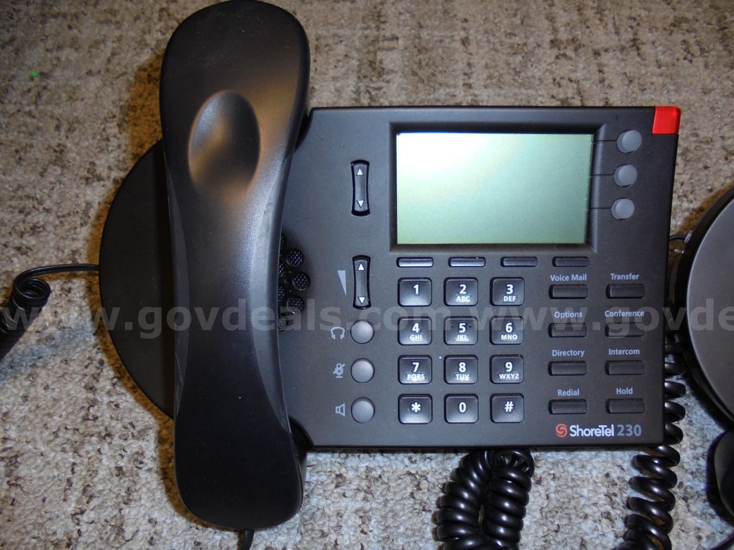One (1) Lot of Four (4) ShoreTel 230 Office Phones