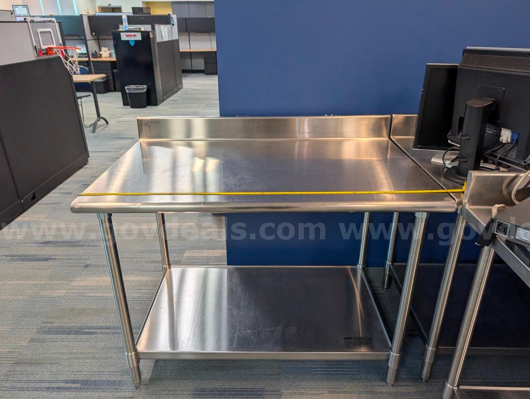 One (1) Lot of FOUR (4) Stainless Steel Tables