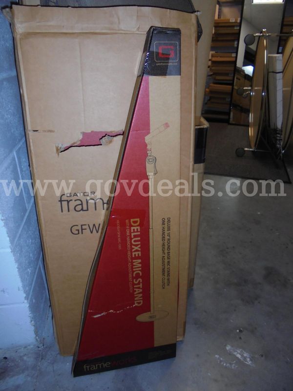One (1) Lot of Four (4) Gator Framework Mic Stands