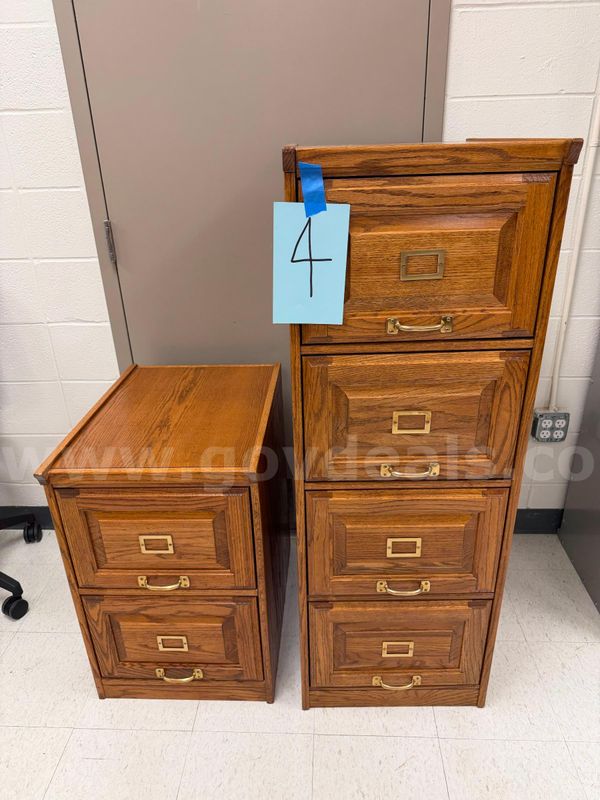 wooden filling cabinets