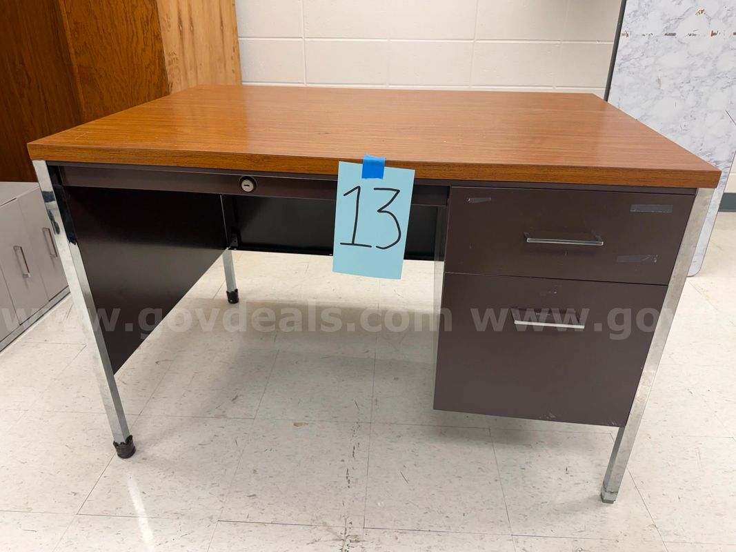 small metal desk
