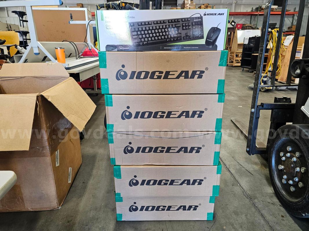 (29) NEW IOGEAR WIRED COMPUTER KEYBOARDS AND MOUSE COMBO