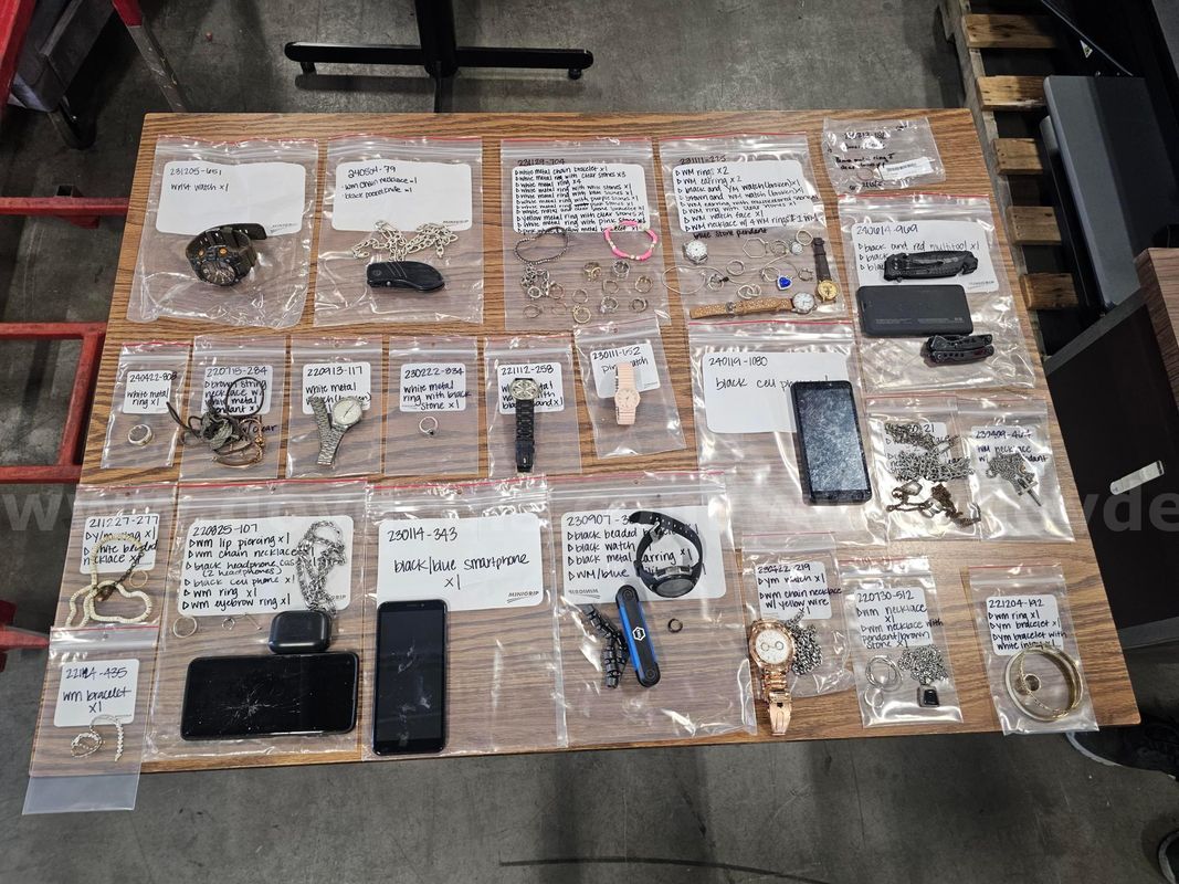 CONFISCATED ITEMS FROM THE KNOX COUNTY FORENSIC CENTER