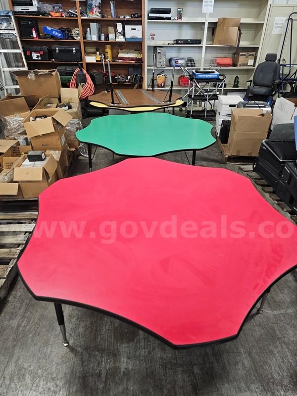 (4) Desk/Tables (5ft) (Adjustable Height)