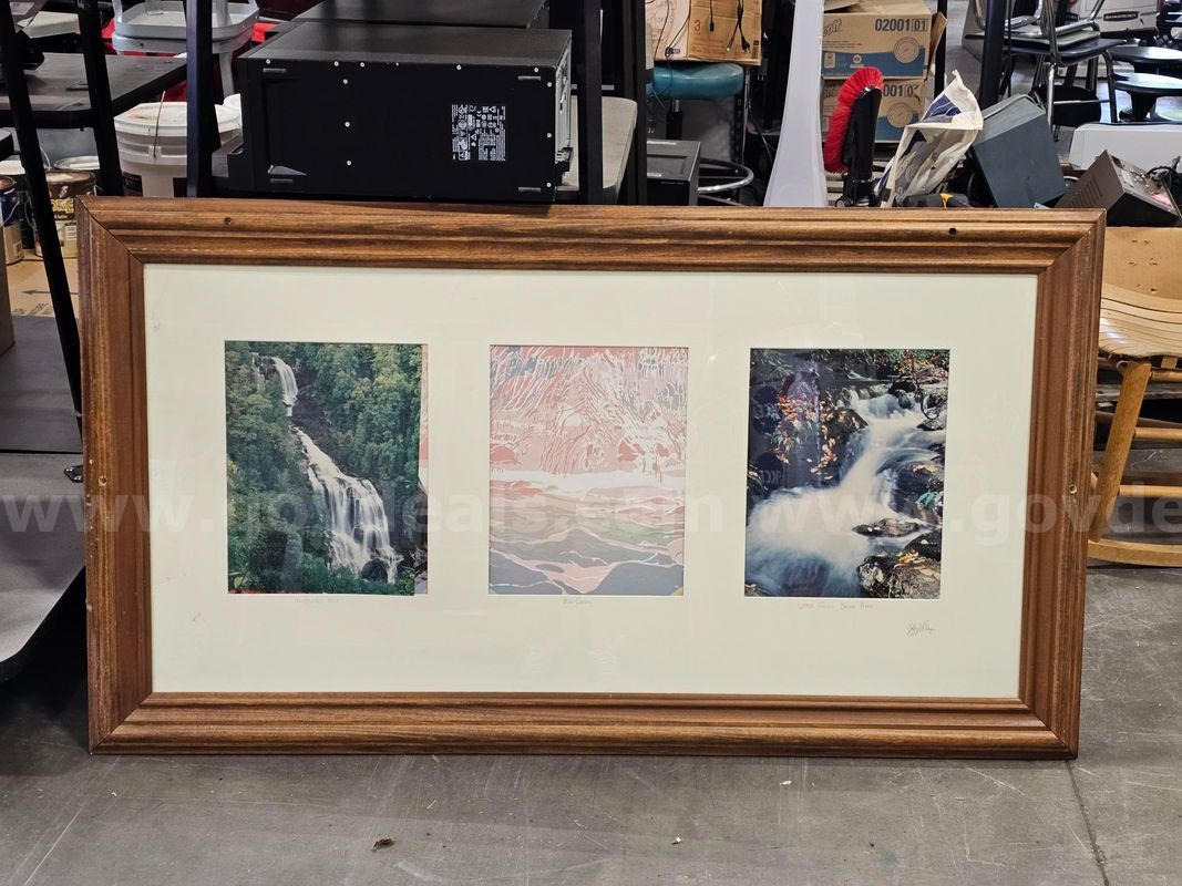 WOODEN PICTURE FRAME (54IN L X 30IN W)
