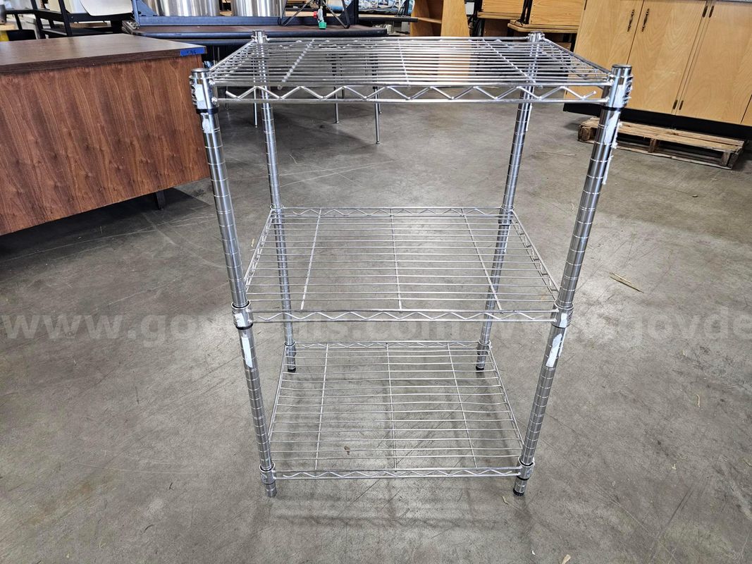 3-TIER WIRE SHELVING (24IN L X 18IN W X 36IN H)