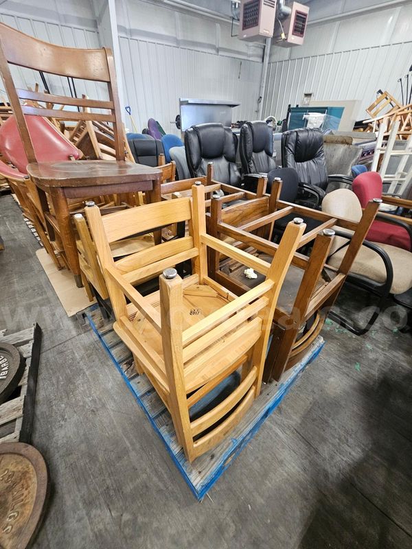 (34) Assorted Wooden Chairs