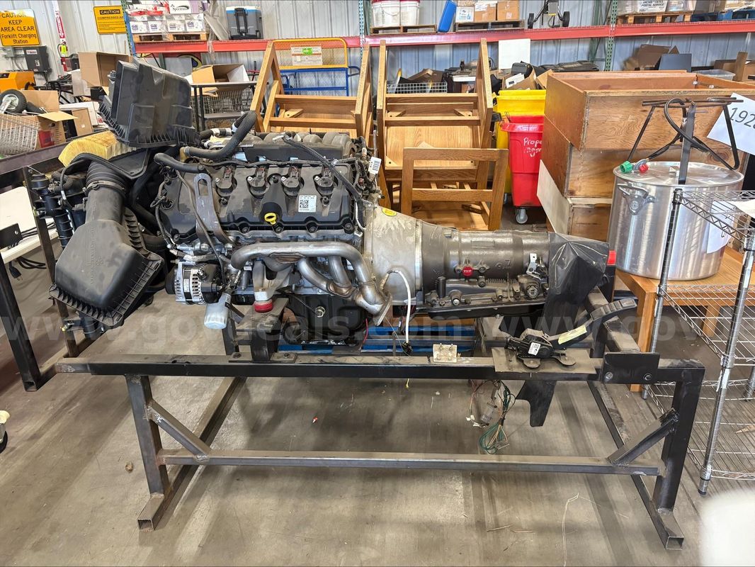 CRATE FORD 5.0 COYOTE ENGINE WITH TCI 6X TRANSMISSION (NEVER FIRED)