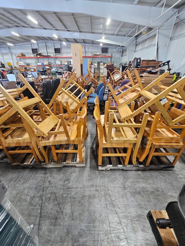 (20) Wooden Chairs (18in Seat Height)