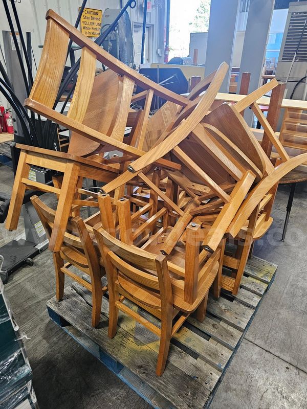 (12) Wooden Chairs (16in Seat Height)