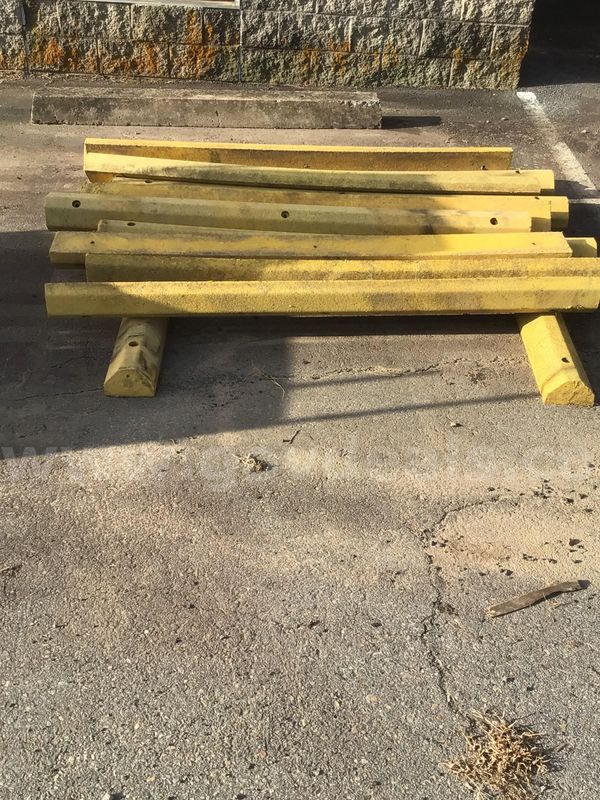 13ea. Plastic Parking Stops 71inches long X 6inches Wide X 3.5feet Tall