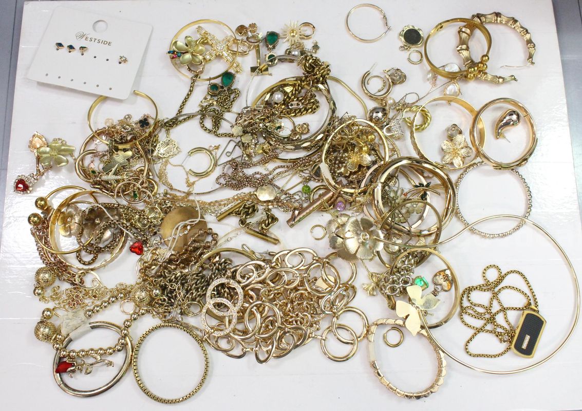 Approximately 3 lbs. of Gold TONE Jewelry, #35518