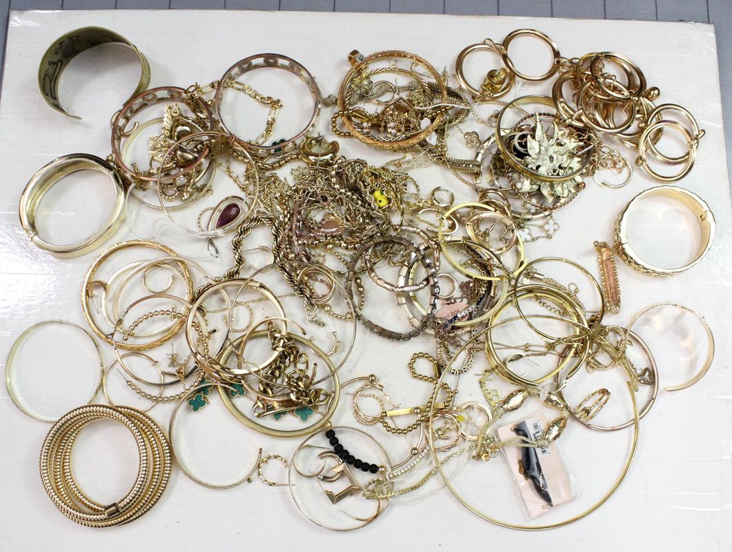 Approximately 3 lbs. of Gold TONE Jewelry, #35875