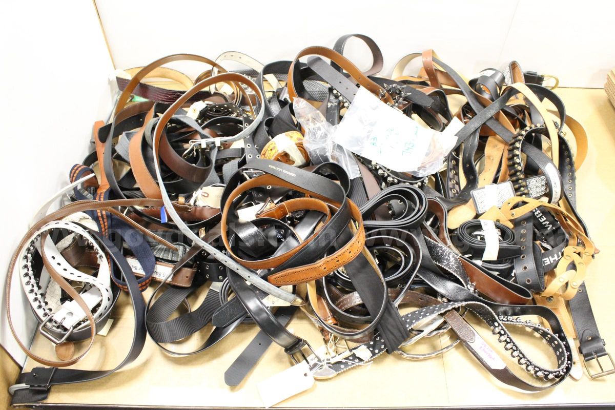 1 Box of Assorted Belts/etc., #35958, **PICK UP ONLY**