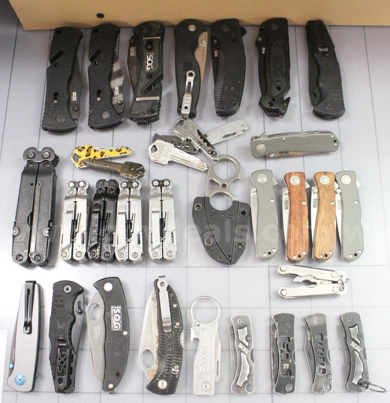 Approximately 6 lbs. of Assorted SOG Knives/etc., #35484
