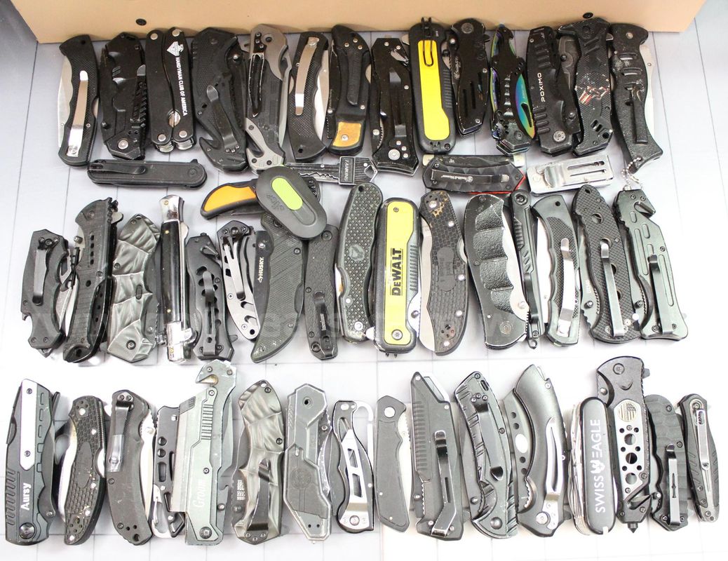 Approximately 12 lbs. of Assorted Black Knives, #35832