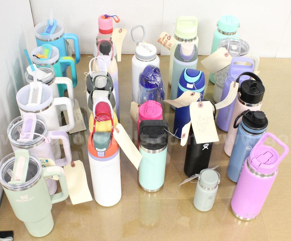 1 Box of Assorted USED Water Bottles, #36291, **PICK UP ONLY**