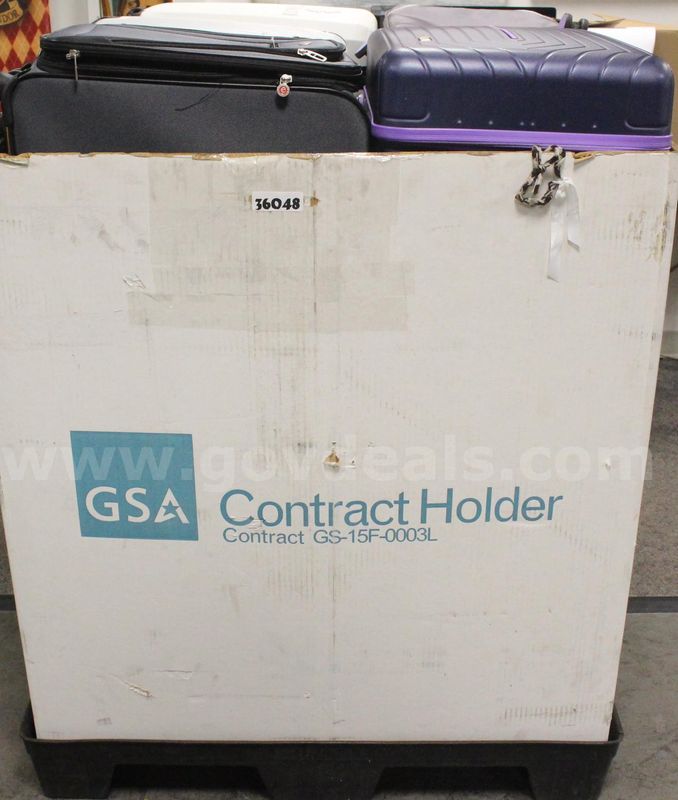1 Tri-Wall of Asst. Empty Luggage #36048, **PICK UP ONLY** **TRI-WALL NOT INCLD**