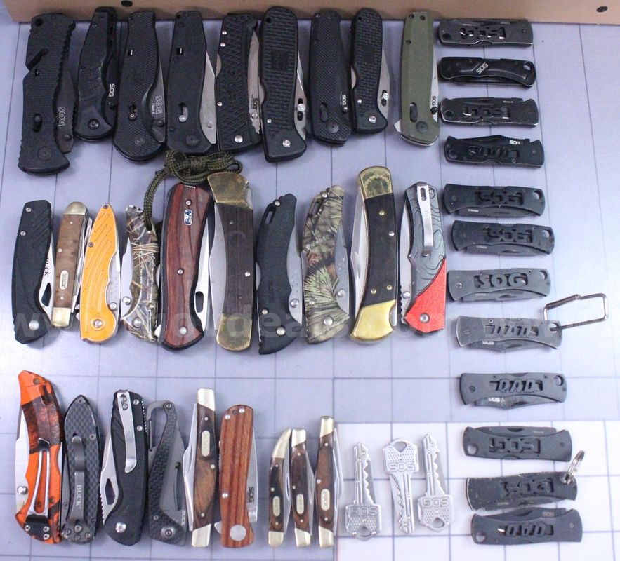 Approximately 6 lbs. of Assorted BUCK & SOG Knives, #36313