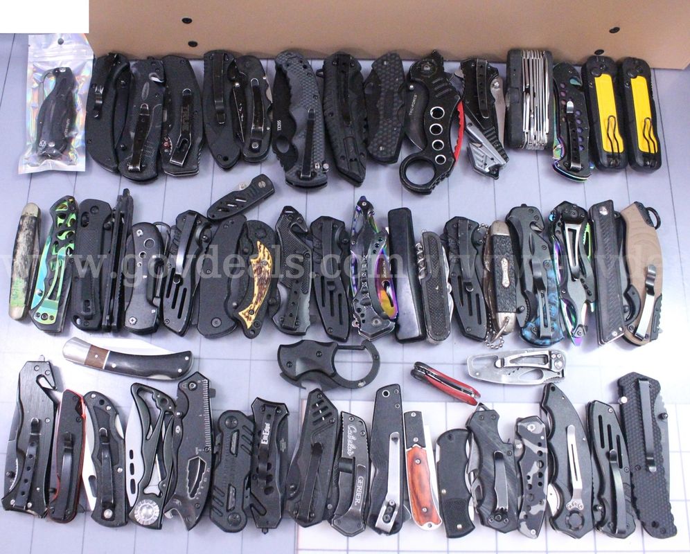 Approximately 12 lbs. of Black Knives/etc., #36304