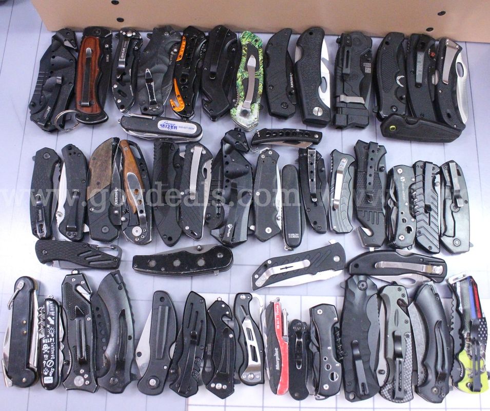 Approximately 12 lbs. of Black Knives/etc., #36305