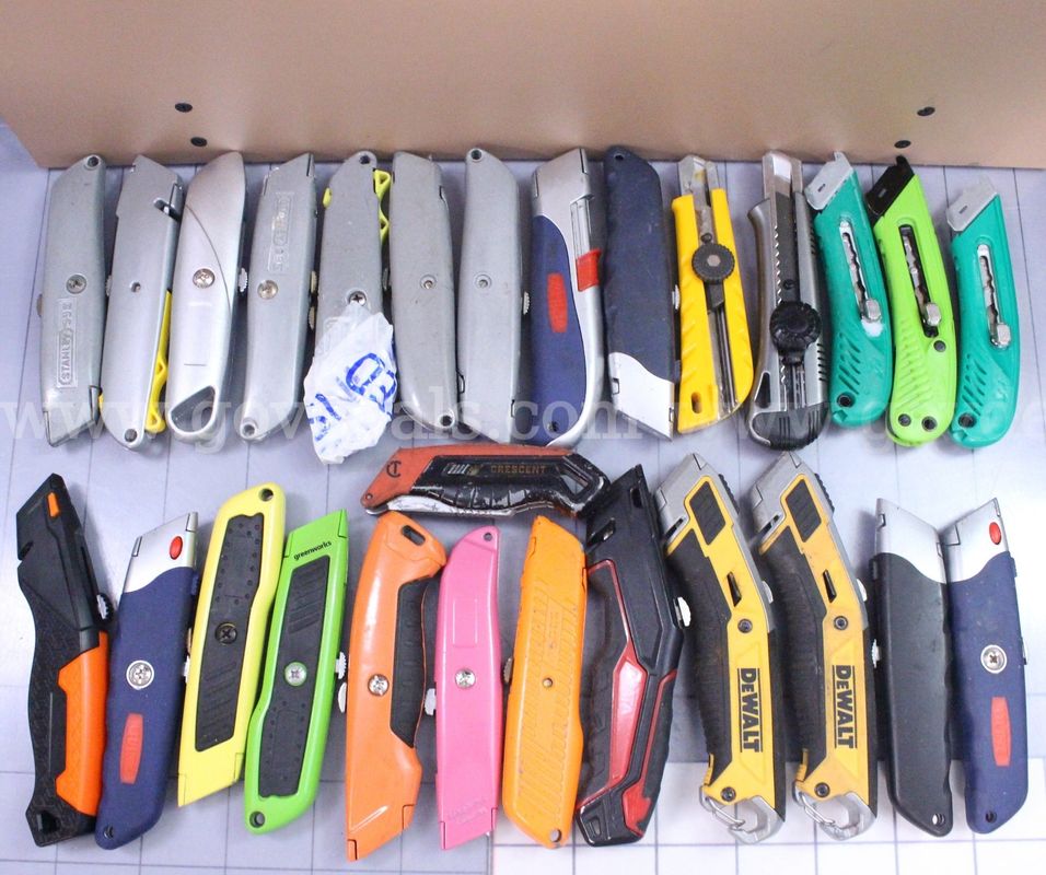 Approximately 7 lbs. of Assorted Box Cutters/etc., #36309