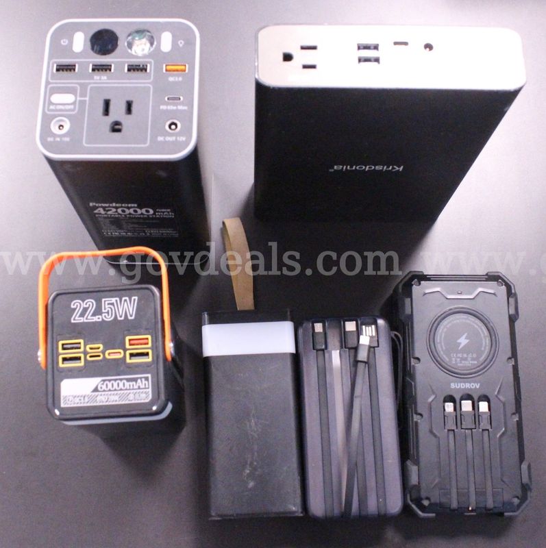 1 Box of Assorted Batteries/Chargers/Etc., #36365, **PICK UP ONLY**