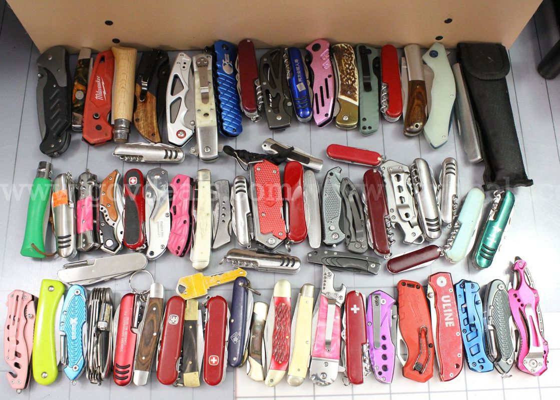 Approximately 12 lbs. of Assorted Knives/etc., #35987